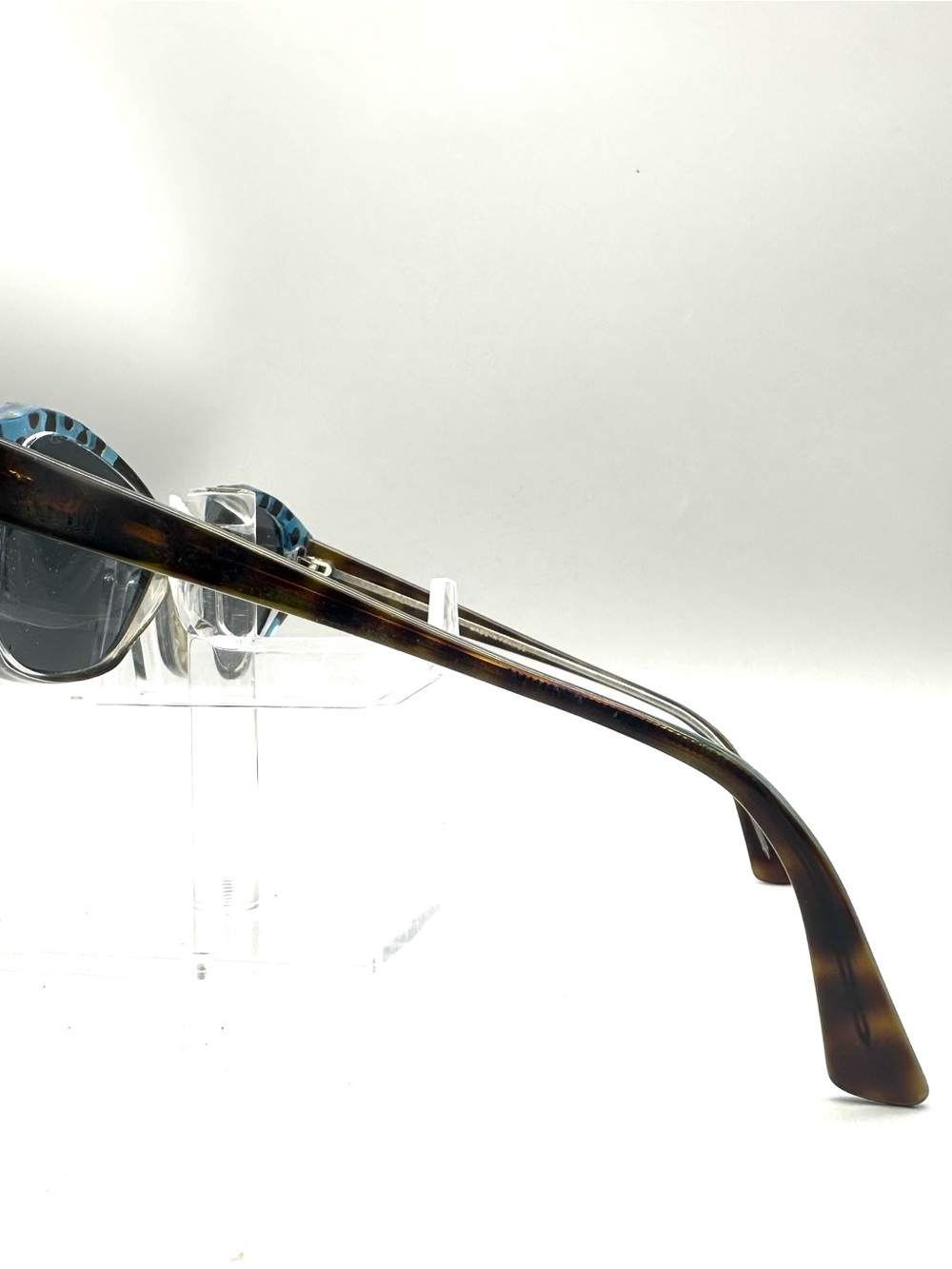 Jean Lafont Paris Tarentelle 675 Eyeglasses Tortoise Blue Polka Dot France 53mm - Picture 4 of 6